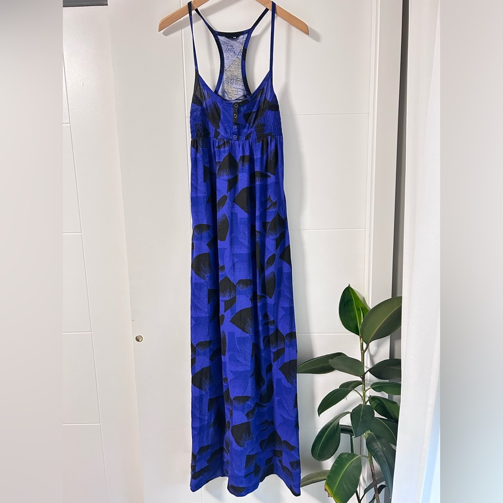Hurley Blue and Black Maxi Dress